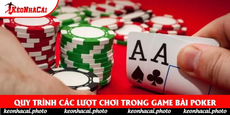 Quy trình các lượt chơi trong game bài poker